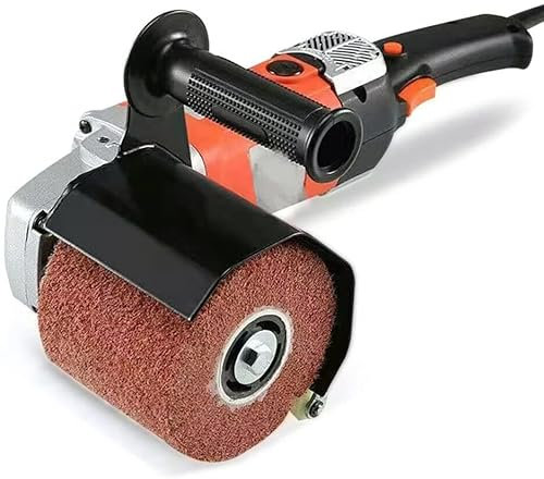 1400W Poliermaschine Satiniermaschine Polierer Schleifmaschine Bürstenmaschine Holz Büstenschleifer für Holz Kunststoff Metall Edelstahl