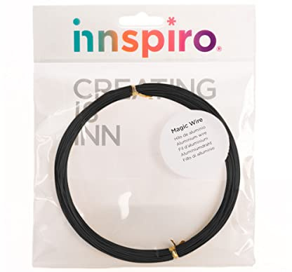 INNSPIRO Hilo aluminio MÁGICO negro 1,0mm. 10m.