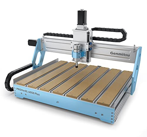 Genmitsu CNC-Machine PROVerXL 6050 Plus for Metal Wood Acrylic, 3 Axis CNC Engraver with MDF Carving, GRBL Control, Hybrid Table, Working Area 600x500x115mm