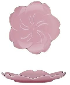 Ensaladera de cerámica de 6.6 pulgadas, platos de cena, platos de postre para pasta, bandejas de servir para aperitivos, cuenco de inmersión, apto para lavavajillas (rosa, 6.6 pulgadas)