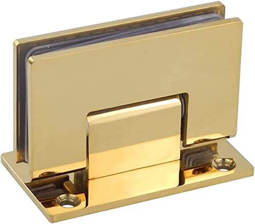 Glastür Badezimmer Gold, DIY Edelstahl 304 Wandhalterung Schwarz Glas Duschtür Scharnier Scharniere