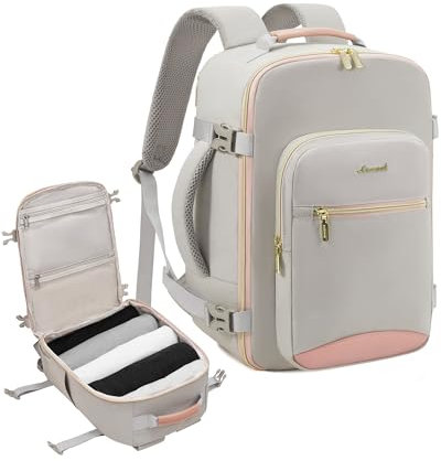 LOVEVOOK Ryanair Handgepäck 40x20x25, Handgepäck Rucksack Tasche Reiserucksack Flugzeug, Carry On Hand Luggage Travel Backpack für 13,3 Zoll Laptop Damen Herren, Klein Cabin Bag Eurowings Wizz
