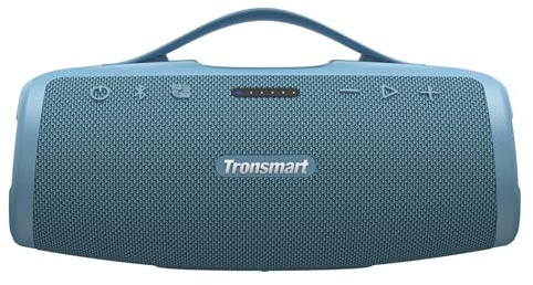 Tronsmart Mirtune S100 Altavoz portátil bluetooth, 50 W, bajos impactantes y agudos brillantes, mango retráctil, 20 horas de reproducción, IPX7 impermeable, ecualizador personalizado, sofá