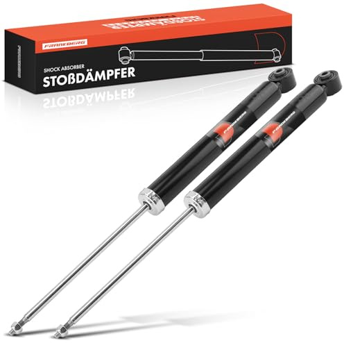 Frankberg 2x Stossdämpfer Stoßdämpfer Hinten 650mm Gasdruck 3448025 | Kompatibel mit Leon Kasten/Hatchback 5F1, A3 Limousine 8VM 8VS, A3 8V1 8VK, O.c.t.a.v.i.a III 5E3 NL3 NR3