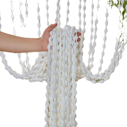 BOKIOESDE String Bead Curtain For Doorways Boho Hippie Home Decor Qiboyuye en Beaded Door Curtain Polyester Doorway Curtains, A