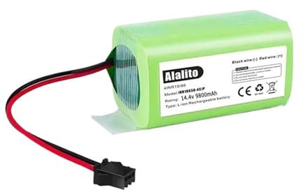Batería de Iones de Litio de 14,4 V, Compatible con Conga, 990 1090 Tesvor X500, Compatible con Ecovacs Deebot, N79 N79S DN622 Eufy RoboVac 11 11S RoboVac 30(3000mAh)