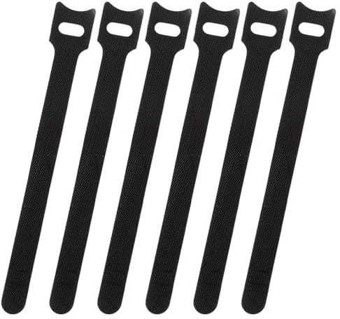 100 Stück Kabelbinder, Klettband, Schlaufe, Management, schwarz, mit Büro, Kabel, Organizer, Gurte, Nylonband, Rolle, Universal-Kabelbinder, für Kabel
