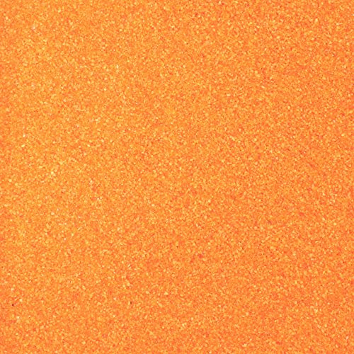 Floral-Direkt 1kg Dekosand Sand Streusand Farbsand ca.0,1-0,5mm Kerzensand Tischdeko (orange)