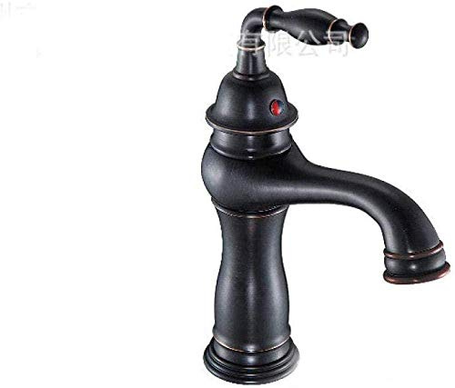 MEVZHH Grifos Grifo de Cocina Grifo de Baño Grifo de Baño sin Plomo Grifo de Cocina Grifo de Lavabo de Soloujero de Bronce Marrón + Oro Rosa