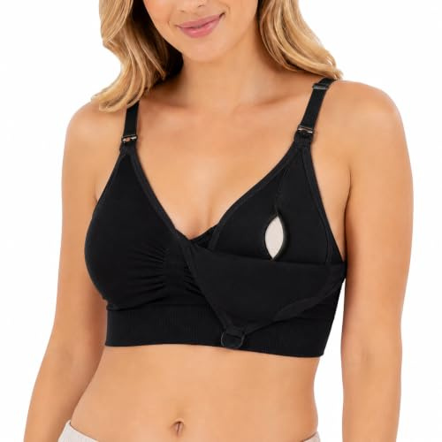 panemy Soutien Gorge Allaitement et Tire-Lait Mains Libres, Brassière Maternité avec Maintien, Accès Facile pour Allaiter et Tirer Le Lait, Tailles S à XL
