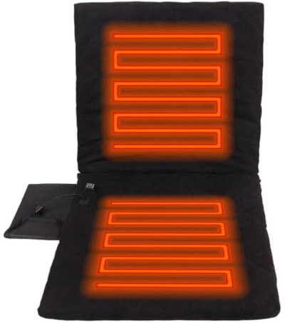 Almohadilla Térmica para Silla de Oficina Calentador de Asiento Plegable de | Almohadilla Calefactora De Asiento para Hogar, Estadio, Camping, Pesca, Aire Libre, Grad
