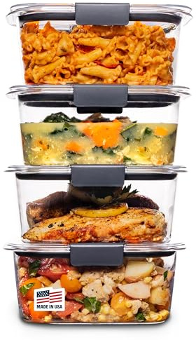 Rubbermaid Commercial Products 2053292 Food Storage Container, Plastic, Clear, Grey