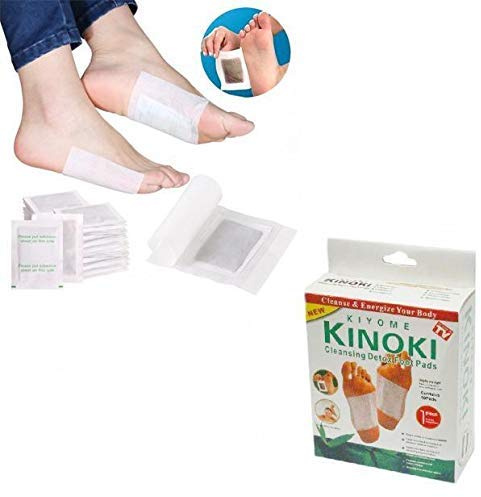 RARA® Detox Foot Cleanse, KINOKI Detox Foot Pads Patches Cleansing 100% Natural Organic Foot Pads Toxins ~ Stress Relief Improve Sleep Quality Enhance Blood Circulation (Pack of 2=20 Pads)
