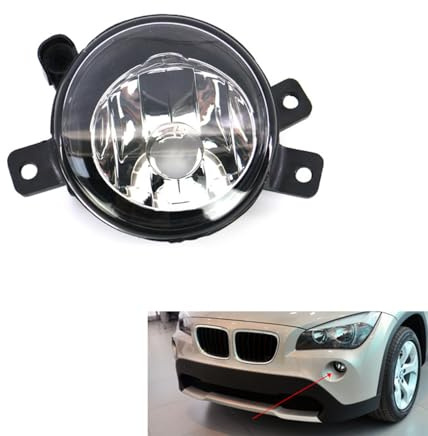 JUNYEW Remplacement pour BMW X1 E84 2010 2011 2012 2013 2014 Feu de Brouillard Avant de Voiture (Gauche/Droite) Pare-Chocs Avant de Voiture Ensemble antibrouillard,Left