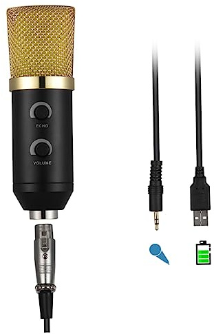 JOINPAYA Kondensatormikrofon Mit Stativ Rundfunkmikrofon Für Podcasts Und Webcasts Webcast-mikrofon Mit Echoeffekt Professionelles Mikrofon Für Tonaufnahmen