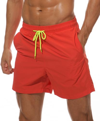 Kfnire Bañador Hombre Secado Rápido Bañadores Hombre Traje de Baño Estilo Básico Bañadores para H0mbre