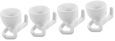 PRETYZOOM 4 Piezas macetas suculentas Plantas Falsas estético Productos Inusual macetas para Plantas de Interior Real Indoor Garden Home Decor macetero de cerámica macetas Divertidas