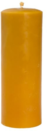 BeesWax World Bienenwachskerzen – Handgefertigte Stumpenkerzen aus 100% natürlichem Bienenwachs – Rauchfrei & lang brennend mit Baumwoll-Docht – 6 Größen – Geschenkidee & Deko – Made in EU (XL)