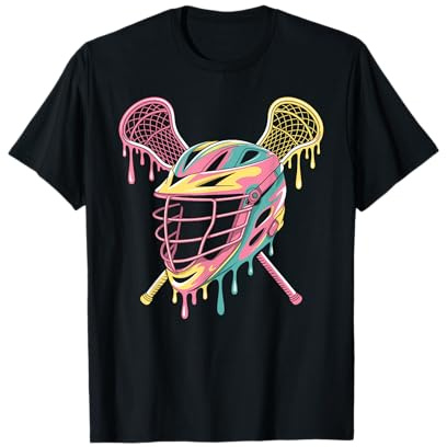 Lacrosse Drip Lax Helmet Ice Cream LAX Sticks girls woman T-Shirt