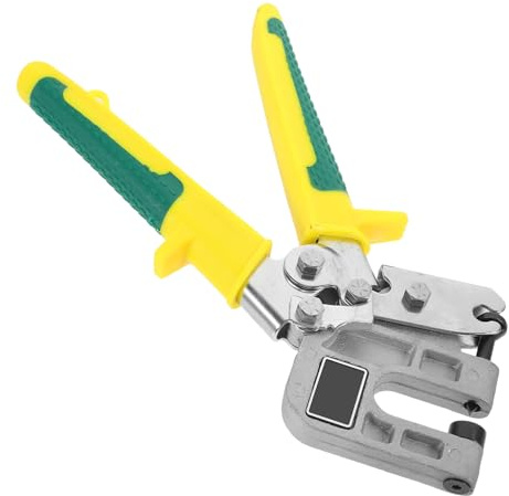 Cabilock Pince à Sertir pour Rails et Montants Acier Pince à Main Unique pour Installation de Plafonds Suspendus Outil de Perforation Incurvé pour Profilés Métalliques Levier Allongé pour