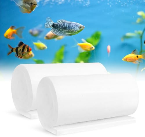 NVGVUP Aquarium Filter Floss Pad, 2m x 20cm Fish Tank Filter Sponges | 2 cm Thick Media Cotton Cleaning Pad, Biochemical Filter Foam Material for Aquarium Water Filtration