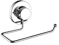 Britten & James Toilet Roll Holder Suction Fit Rust Proof Stainless Steel