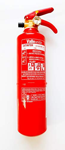 Estintore polvere ABC 1 kg (supporto da parete incluso) omologato efficacia 5A 21B