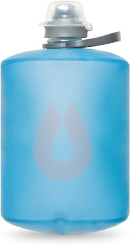 HydraPak Stow (500ml) - Zusammenklappbare Wasserflasche - Ultraleichte & verpackbare Reiseflasche, Flexible Ski-, Wander-, Fahrrad- oder Kletterflasche - Tahoe Blau