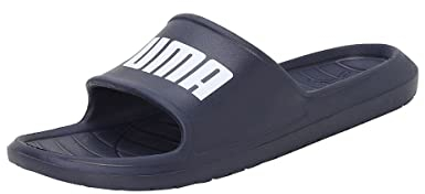 PUMA Divecat V2 Lite, Slide Sandal Unisex-Adulto, Peacoat White, 43 EU