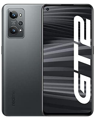 realme GT 2 5G Smartphone ohne Vertrag, 120Hz AMOLED, Snapdragon 888 5G, Starker 5000-mAh-Akku, 65 W SuperDart-Aufladung, X-Achsen Linearmotor, Dual SIM, 12+256 GB,Steel Black