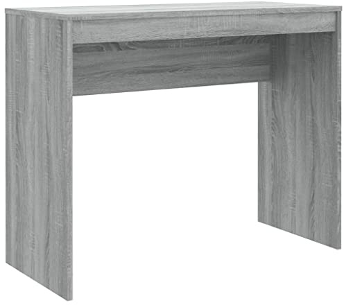 vidaXL Schreibtisch Computertisch Arbeitstisch Bürotisch PC Tisch Büro Laptoptisch Büromöbel Arbeitszimmer Grau Sonoma 90x40x72cm Holzwerkstoff
