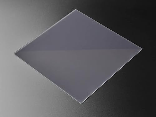 Schwarze LED-Diffusions-Acrylplatte 12 x 12 - 0,1 / 2,6mm dick