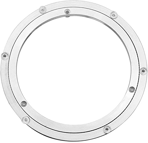 Drehtellerlager aus Aluminiumlegierung, strapazierfähig, schwenkbar, Lazy Susan, Drehlager, Drehteller, runder Esstisch, Glatte Drehplatte, Hardware, 40,6 cm