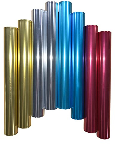 Ace Creations Aluminum Relay Batons for Track and Field Races, Gym, Phy Ed, Running (8)