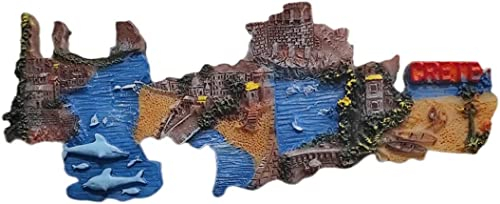 Kreta Griechenland Kühlschrankmagnet Kühlschrankmagnet Dekoration Magnet Aufkleber Souvenir Harz Handwerk