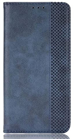 ILING Funda para Motorola Moto G14 Funda, Magnética Premium PU/TPU Cuero FILP Case Cover con Soporte/Tapa Tarjetas, Leather Folio Carcasa con Billetera (Azul)