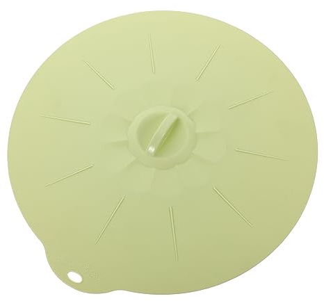 MAGICLULU Extra Large Green Silicone Suction Sealing Lid Hanging Hole for Food Preservation Food Grade Pan and Bowl Cover Dishwasher Microwave Safe