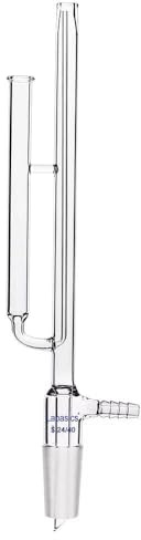 Labasics Rondelle de Tube RMN en Verre, Verre Borosilicaté Nettoyeur de Tubes NMR pour Tube NMR de 5 mm avec Joint 24/40 et Raccord de Tuyau pour Fournitures de Laboratoire de Laboratoire de Chimie
