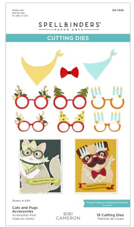 Spellbinders Bibi Cameron S4-1345 Stanzschablonen aus der Bibi's Cats and Pugs Kollektion von Bibi Cameron
