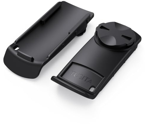 TUSITA Cykelfäste Adapter Kompatibel med Garmin Handhållen GPS, Ryggradsklämma till Kvartsvarv, 2-Pack