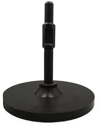 WERHE Compactador de Suelo Ø 250 mm | acero, altura 260 mm, aprox. 9 kg, cambio sin herramientas, para trabajos de pavimentación, jardín y cimentación