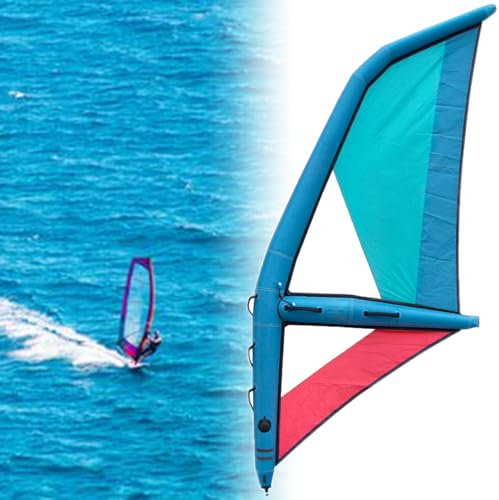 Aufblasbares Segel-Paddle-Board mit 360° drehbarer Basis und Sichtfenster für Windsurf-Abenteuer