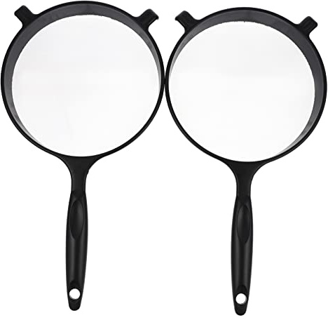 Alipis 2pcs Fine Mesh Flour Sifter Home Sifting Strainer Plastic Flour Sifter for Baking