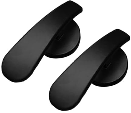 Ipetboom Soporte Cortinas Pack de 2 Ganchos Negro Pared de Aleación de Aluminio Fácil de Instalar y Práctico para Villas y Habitaciones de Boda