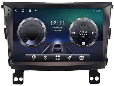 Android 15 Touch Screen Car Stereo 9 Inch Dual Din Car Stereo Radio for SsangYong Tivoli 2015-2019, Plug and Play with GPS Navigation Bluetooth FM,8 Core 4G+Wifi 6G+128G