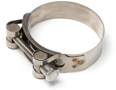 Bolzenschlauchklemme, 1 Stück Leistungsstarke Schweißauspuff-Hardware-Dichtungsklemmen T-Rohrclip Edelstahl(64 67mm)