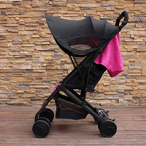 Generic Toldo para Cochecito, Toldo para Cochecito Plegable para Niños para (BLACK)