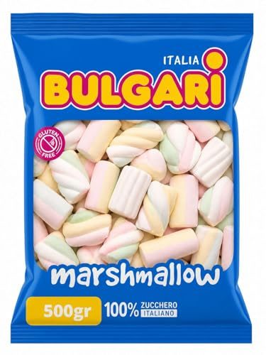 Marshmallow Colorati Mix – Soffici Caramelle Gommose 500g – Senza Glutine – Perfetti per Feste, Candy Bar, Compleanni e Decorazioni Dolci – Bulgari (mix)
