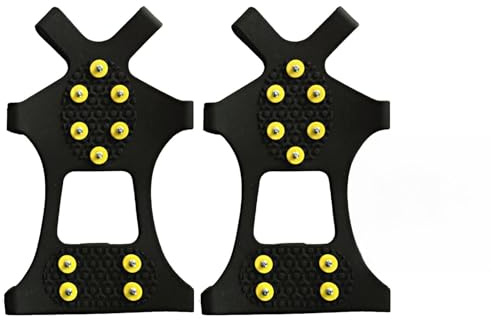 1 Paar Schneeketten Schuhe, Schuhkralle Spikes Shoe Anti Rutsch Schuhspikes Verstärkte Edelstahlspikes Steigeisen Bergschuhe Auf Winter EIS Schnee Für Stiefel Wandern Outdoor Wandern Bergschuhe