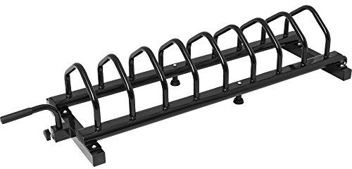 GORILLA SPORTS® Hantelscheibenständer - mit 30 mm und 50 mm Scheibenaufnahme, 151 x 53 x 30 cm, bis 400 kg Belastbar, Schwarz - Hantelständer, Hantelablage, Hantelscheibenablage für Gewichtsscheiben